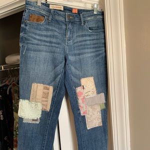 Pilcro size 28 Patch jeans Anthropologie
